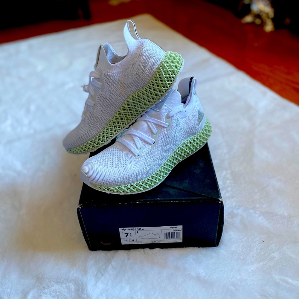 Adidas Alphaedge 4d White Women's Size 7.5